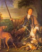 Francois Desportes Self Portrait in Hunting Dress oil